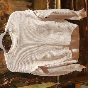 Helmut Lang cream sweater with detachable sleeves size small